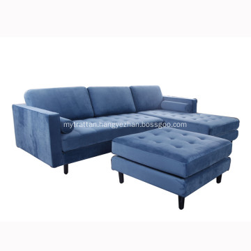 Modern Sven Fabric Corner Sofa Set